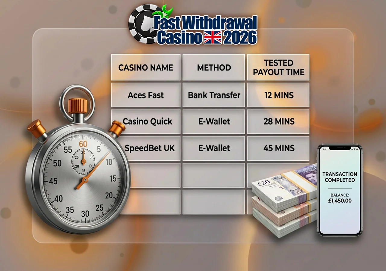 Empirical data benchmark comparing payout velocity across leading Fast Withdrawal Casino Sites.